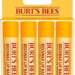 Burt's Bees 100% Natural Moisturizing Lip Balm Original Beeswax Lip Moisturizer with Beeswax Tint-Free 100 Percent N (New)