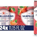 Sanpellegrino Zero Sugar Blood Orange Sparkling Soda 24 Pack Italian soda with real fruit juice 0g added sugar and &lt2 (New)