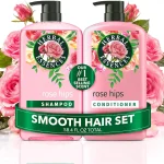 Herbal Essences Shampoo &amp Conditioner Set Rose Hips - Smooth Collection Paraben-Free Color-Safe Shiny Hair with Jojoba (New)