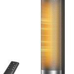 DREO Space Heater for Large Room 24'' Electric Heaters for Indoor Use ECO PTC Ceramic with Thermostat and Remote 70° O (New)