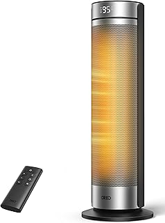 81QbaEAoVHL._AC_UL320_ DREO Space Heater for Large Room 24'' Electric Heaters for Indoor Use ECO PTC Ceramic with Thermostat and Remote 70° O (New) - Image 1