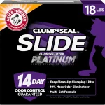 ARM &amp HAMMER Slide Platinum Easy Clean-Up Clumping Cat Litter 18 lbs 24/7 Odor Control Triple-Action Freshness Non-St (New)