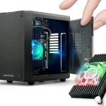 ElectroCookie Mini PC Case for Raspberry Pi 5 with Active RGB Lighting Cooler Matte Black (New)
