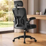 SONGMICS Ergonomic Mesh Office Chair with Adjustable Lumbar Support Computer Desk Chair Headrest 90-105Â° Tilt Functio (New)