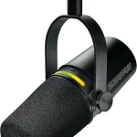 Shure MV7 USB-C &amp XLR Podcast Dynamic Microphone - Black USB-C and XLR dynamic mic with LED touch panel auto level and (New)