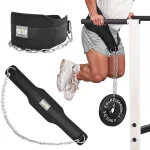 Dip Belt With Chain For Weight Lifting Optimal For Pull Ups Dips Squats Weightlifting Belt Squat Attachment Workout Dippin (New)