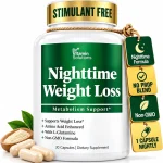 Nighttime Fat Burner for Women Weight Loss &amp Appetite Suppressant 30 Ct Night-Time Formula Supports Sleep &amp Relaxatio (New)