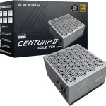 MONTECH Century II 750W ATX 31 Fully Modular 80 Plus Gold Power Supply PCIe 51 Native 12V-2x6 Cable Compact 140mm De (New)