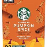 Starbucks K-Cup Coffee Pods Pumpkin Spice Flavored for Keurig Coffee Makers 100% Arabica Limited Edition 1 Box 22 Pods (New)