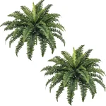 FOREST PRINCE 35&quot Fake Ferns Artificial Bush Plants for Outdoors 2-Pack UV-Resistant Large Artificial Boston Ferns 39 (New)