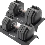 CAP ADJUSTABELL Adjustable Dumbbell Set Premium Quick Select Adjustable Weights for Strength Training Singles &amp Pairs 2 (New)