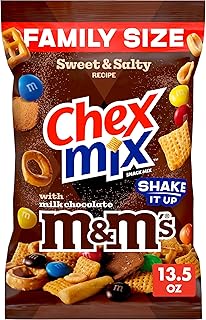 81XxlJDBOIL._AC_UL320_ Chex Mix Sweet Salty Snack Mix Family Size 13.5 oz Featuring Corn Chex Vanilla Breadsticks Pretzels Peanuts Rye (New) - Image 1