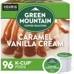 Green Mountain Coffee Roasters Caramel Vanilla Cream Coffee Keurig Single-Serve K-Cup pods Light Roast 96 Count (New)