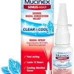 Mucinex Sinus-Max Clear &amp Cool Sinus/Nasal Spray Decongestant 075 Fl Oz Oxymetazoline HCl Decongestant Up to 12-Hr Re (New)