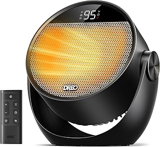 81Zls468wnL._AC_UL320_ DREO Space Heater 1500W 60° Adjustable Tilt Portable Heater for Office 10.5ft/s Fast Electric Heaters for Indoor Use w (New) - Image 1