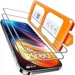 TOCOL for iPhone 16 Screen Protector Easy Installation Bubble-Free 9H+ Tempered Glass Military Grade Shatterproof An (New)