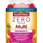 Nature Made Zero Sugar Multivitamin Women's Gummies 90 Sugar Free Gummies Women's Multivitamin Gummies for Bone &amp Immun (New)
