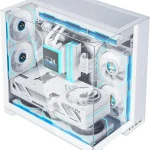 Lian Li O11 Vision-M mATX PC Case 1 x 140mm Fan High-Airflow White Three-sided glass case for M-ATX/Mini-ITX builds w (New)