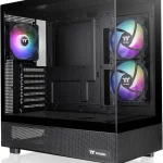 Thermaltake View 270 Plus TG ARGB Black Mid Tower E-ATX Case 3x120mm ARGB Fans Included Support Up to 360mm Radiator Fr (New)