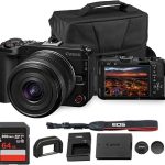 Canon EOS R50 V Mirrorless Camera with 14-30mm Lens Bundle For Vlogging Content Creation 4K Video Dual Pixel Autof (New)