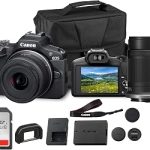Canon EOS R50 Mirrorless Camera with 18-45mm 55-210mm Double Lens Bundle For Photography Video 24.2MP APS-C Mirror (New)