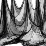 Land Guard Halloween Creepy Cloth Black 200 × 40 Inch Gauze Fabic Gothic Halloween Decorations for Indoor Outdoor Haunte (New)