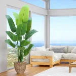 Bird of Paradise Plant Artificial 6ftFaux Plants Indoor Tall with 12 Trunks - The Perfect Indoor Silk Floor Plant for Hom (New)