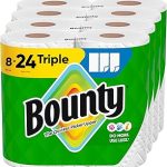 Bounty Select-A-Size Paper Towels White 8 Triple Rolls = 24 Regular Roll (New)
