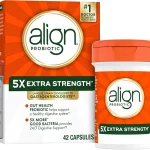 Align Probiotic Extra Strength Probiotics for Women and Men Probiotics for Men Probiotic Capsules have 5X CFUs 42 Cap (New)