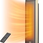 DREO 25 Inch Electric Space Heater for Indoor Use Large Room Thermostat 11.5 ft/s Fast Heating 25dB Quiet Operation (New)