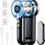 2-in-1 Rechargeable Fabric Shaver 3 Extra Blades 3-Speed Lint Remover Sweater Shaver with Digital LED Display Sweater S (New)