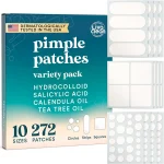272 CT Large Pimple Patches for Face - 10 Sizes Variety Pack Zit Patches w/ Salicylic Acid Tea Tree Calendula Oil - Pimp (New)
