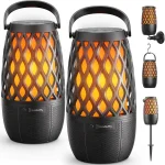 Outdoor Speakers with Lights Gifts for Men Women IPX5 Waterproof 2 Pack 20W HD Sound Wireless Multi-Sync up to 100 S (New)