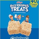 Rice Krispies Treats Crispy Marshmallow Squares Kids Snacks Cereal Bars Original 31.2oz Box 40 Bars (New)