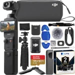 DJI Osmo Pocket 3 Creator Combo Gimbal Stabilizer 1â€²â€² CMOS &amp 4K/120fps Video Bundle with 128GB Memory Card Gripster Flexi (New)