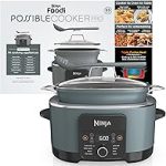 Ninja® PossibleCooker™ PRO 8-in-1 8.5-qt Sea Salt Gray MC1001 Replaces 14 appliances Triple Fusion Heat® slow cook (New)