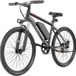VOLTVOGUE 1000W Peak Electric Bike for Adultsup 45 Miles Removable Battery Ebike 26&quot Electric E Bike with 3-SpeedAdult (New)