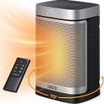 DREO Space Heater Portable Electric Heaters for Indoor Use with Thermostat 70°Oscillation Remote ECO 12H Timer 5 Mo (New)