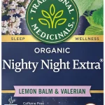 Traditional Medicinals Organic Nighty Night Extra 16 Tea Bags With Valerian Root for Relaxation (New)