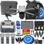 DJI Air 3S Drone with RC 2 Fly More Combo with Screen 4K HDR 45-Min Max Flight Time Bundle with 128GB Memory Landing P (New)