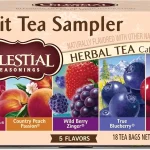 Celestial Seasonings Fruit Tea Sampler Herbal Tea Variety Pack Caffeine Free 18 Tea Bags Per Box (New)