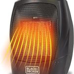 BLACK+DECKER Personal Ceramic Heater 1500 Watts BHDC201 Black Space Heater for Office Desk Home Office Personal Us (New)