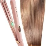 NuMe Megastar Hair Straightener Tourmaline Flat Iron–1 Inch Floating Plates with Negative Ion Booster Infrared Light Stri (New)