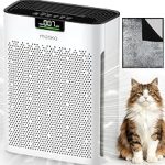 MOOKA Air Purifier for Home Bedroom Large Room 2200 Ft² HEPA Filter White Washable Pre-Filter Auto Mode Quiet Sleep (New)