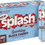SPLASH REFRESHER Flavored Sparkling Water in Cans - 12 Fl Oz 8 Pack Flavored Carbonated Seltzer Water with Electrolyte (New)