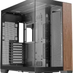 Antec C8 Wood Full-Tower E-ATX PC Case Wooden Front Panel No Fans Wooden Front Panel Seamless Tempered Glass Front &amp (New)