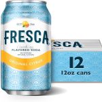 Fresca Citrus Soda Soft Drink Fridge Pack Cans 12 fl oz 12 Pack Zero sugar zero calories caffeine-free sparkling g (New)