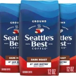 Seattle's Best Coffee 6th Ave Bistro Dark Roast Ground Coffee 3 Bags 12 oz smooth roasted Arabica beans 6th Ave Bistro (New)