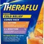Theraflu Day and Night Pack Severe Cold Relief Honey Lemon 12 Packets Cold Cough and Flu Relief Powder for Use in H (New)