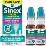 Vicks Sinex Severe Congestion Nasal Spray Moisturizing Ultra Fine Mist with Aloe Nasal Decongestant Sinus Medicine Nasa (New)